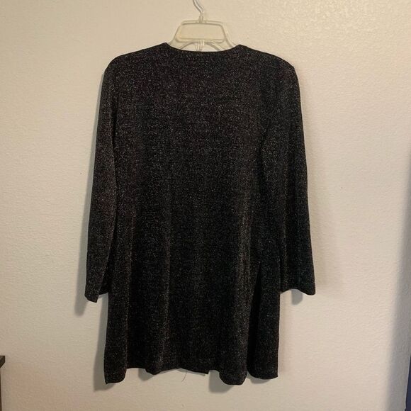 Willow Ridge Tunic Blouse Metallic Button Up Retro - Picture 7 of 7